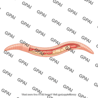 Earthworm with organs