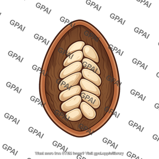 Cacao bean half