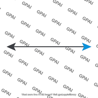 Horizontal double headed arrow