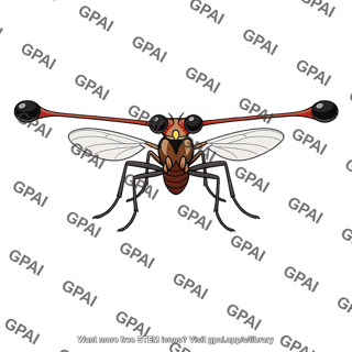 Stalk eyed fly male