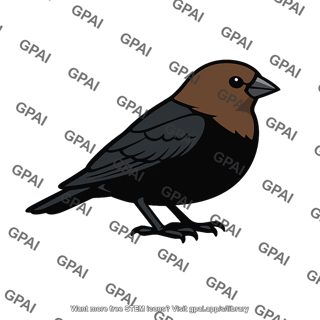 Brown headed cowbird