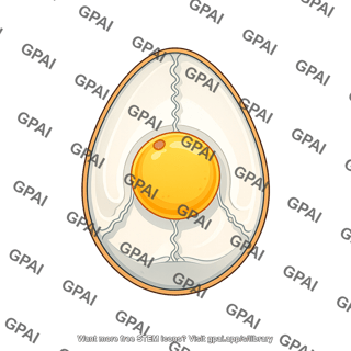 Chicken egg cross section