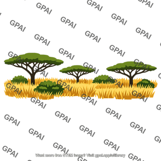 Savanna dense grass acacia variant