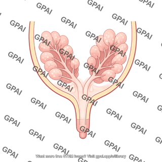 Cow udder anatomy cross section schematic