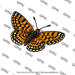 Glanville fritillary butterfly