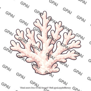 Coralline alga skeleton