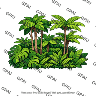 Tropical forest cluster