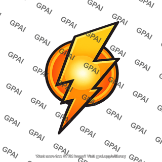 Lightning bolt energy symbol