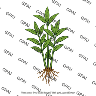 Rooted vascular plant