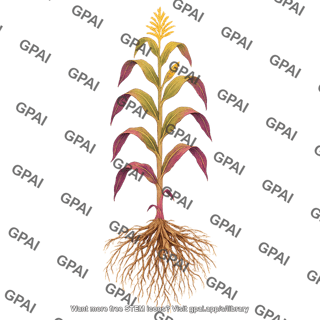 Corn vt with phosphorus deficiency with roots