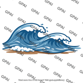 Ocean wave crashing