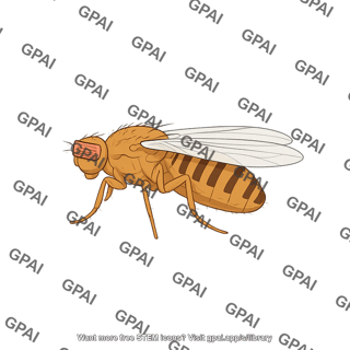 Drosophila lateral male with bar eyes