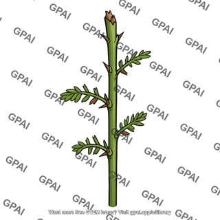 New acacia shoot browsed