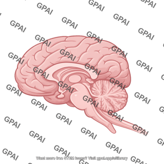 Canine brain sagittal 991