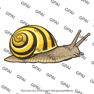 Land snail cepaea nemoralis