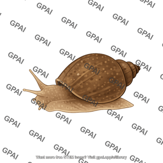 Freshwater snail radix balthica