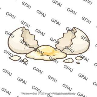 Bird egg broken