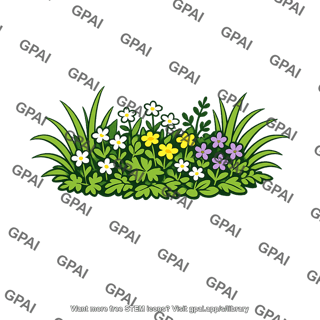 Meadow plant cluster