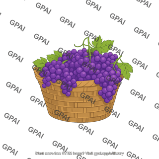 Grapes in basket