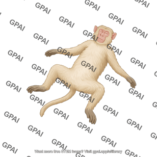Rhesus macaque monkey supine