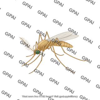 Mosquito anopheles male