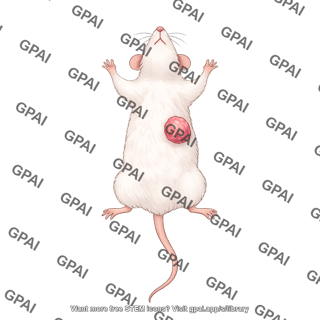 Mouse supine with tumor