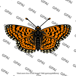 Glanville fritillary butterfly