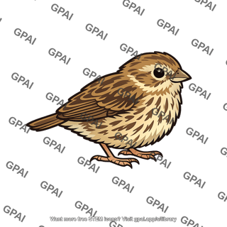 Juvenile song sparrow
