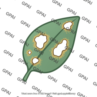 Leaf infected symbol
