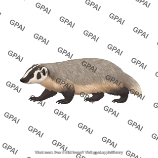 Taxidea taxus american badger