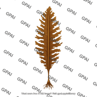 Brown algae undaria pinnatifida