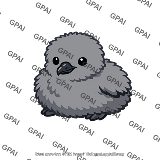 Blue petrel chick