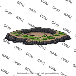 Volcanic crater