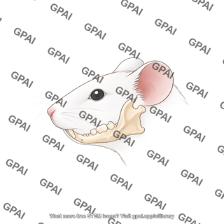 Mouse head lateral with mandible
