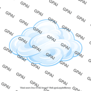 Stylized cloud