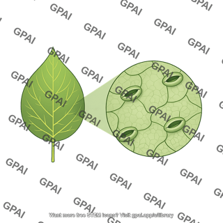 Leaf surface magnified