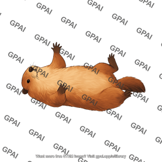 Groundhog marmota monax supine