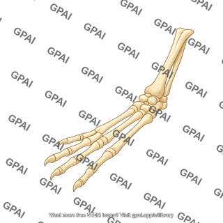 Mouse skeleton rear foot