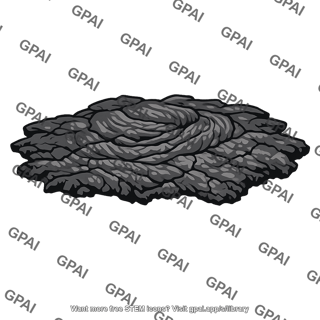 Hardened lava flow