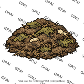 Mixed decomposing biological matter