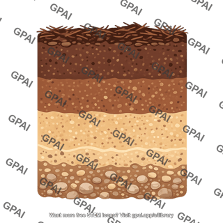 Soil profile coniferous