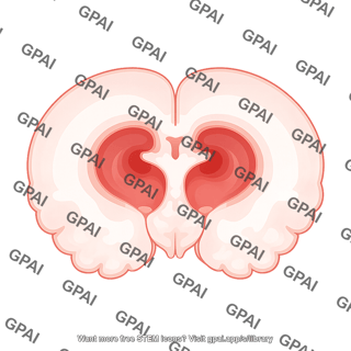 Mouse brain coronal cut
