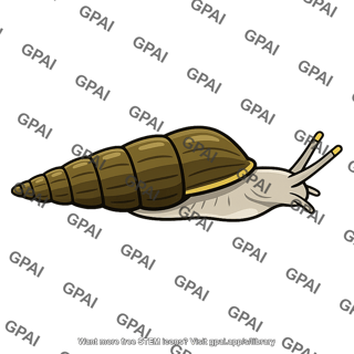 Conical shell snail