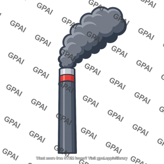 Industrial smokestack