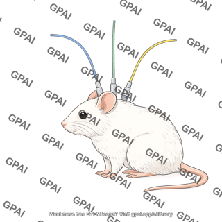 Mouse sitting lateral with optrodes