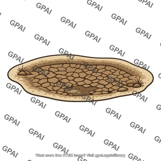 Temporary pond dry