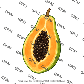 Papaya cut