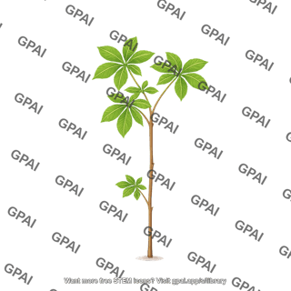 Horse chestnut tree young