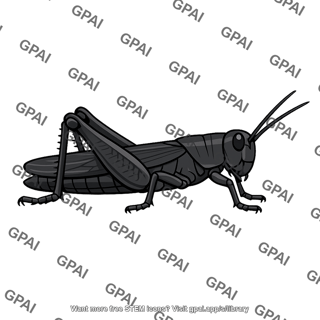 Black grasshopper