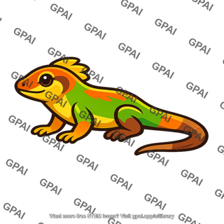 Colorful lizard